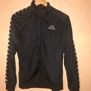 🔥BRANDNEW Kappa SLIMFIT XL black zip up women’s